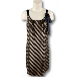 Anthropologie Floreat Women's Endless Diamond Silk A-line Shift Dress